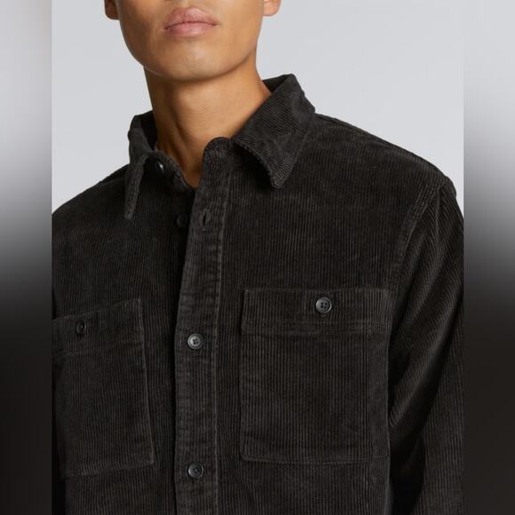 Everlane The Corduroy Everyone Overshirt Black Unisex Sz XXS Mens XS Womens NWOT - Picture 4 of 7
